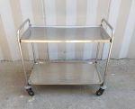 CARRELLO PER SERVIZIO IN ACCIAIO INOX