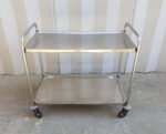 CARRELLO PER SERVIZIO IN ACCIAIO INOX