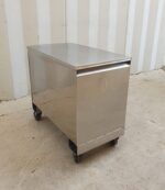 TRAMOGGIA CARRELLATA IN ACCIAIO INOX cm 42x78x72h