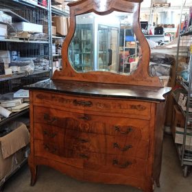 COMO' INIZIO 900 IN LEGNO CON IMPIALLACCIATURA NOCE CON INTARSI