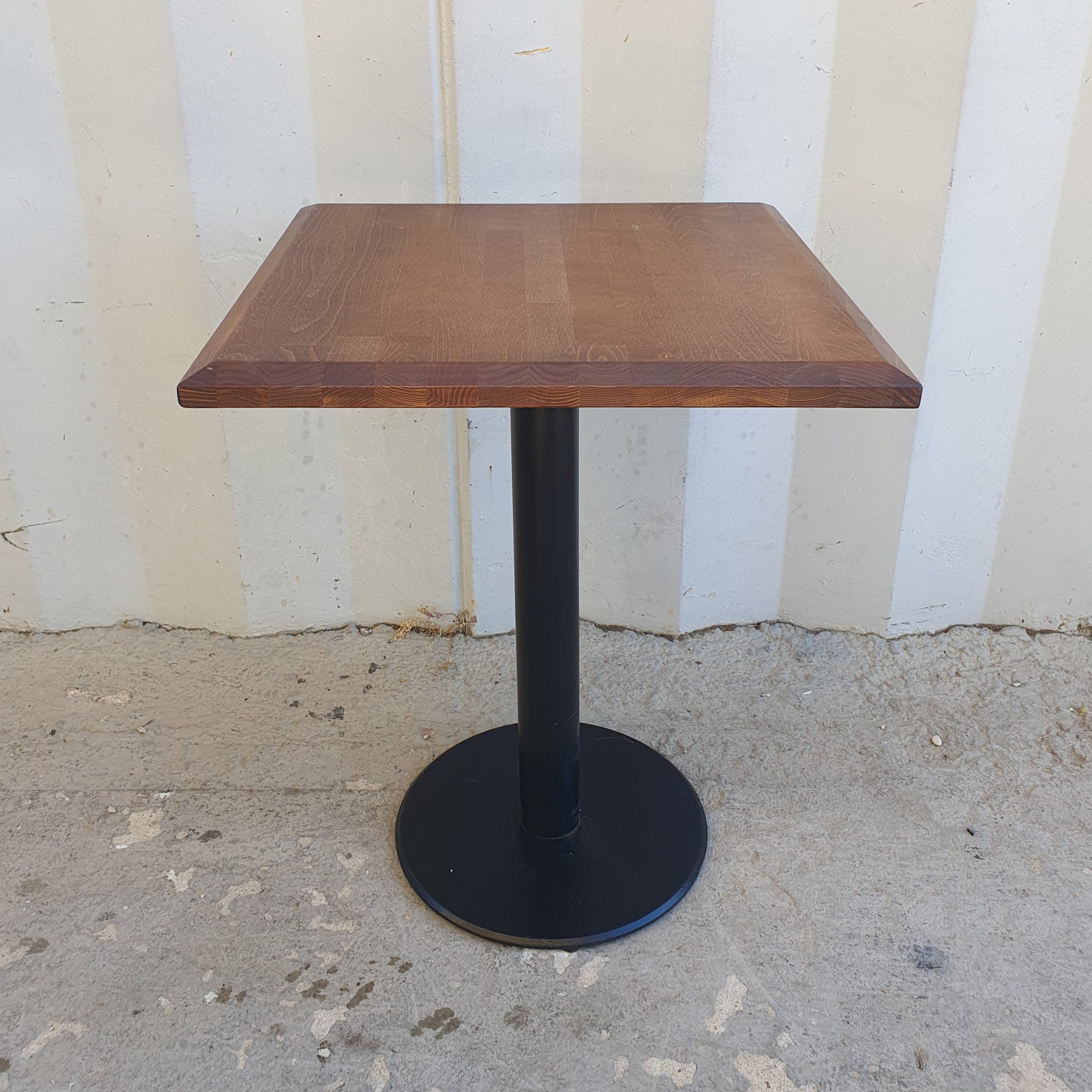 3027 -- 000 (3608) TAVOLO CON PIANO IN LEGNO cm 60x60x76h - immagine 1
