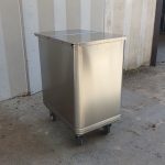 TRAMOGGIA INOX CARRELLATA CON COPERCHIO - immagine 2