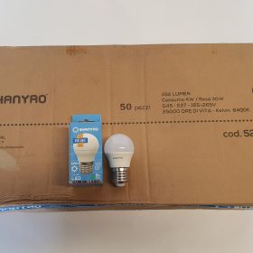 SCATOLA 70 LAMPADINE SHY LUNA 4W E27 G45 TMP SHANYAO - 6400K