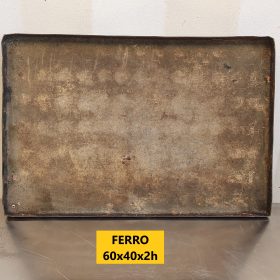TEGLIA IN FERRO cm 60x40x2h