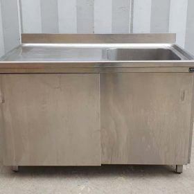 LAVELLO ARMADIATO CON DUE ANTE SCORREVOLI cm 130x70x93h