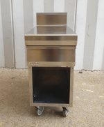 MOBILE IN ACCIAIO INOX MODULAR CON CASSETTO E RUOTE - immagine 2