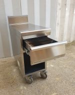MOBILE IN ACCIAIO INOX MODULAR CON CASSETTO E RUOTE - immagine 3