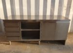 BANCONE IN ACCIAIO INOX cm 200x70x93h