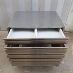 CASSETTIERA IN ACCIAIO INOX PER CONTENITORI 60x40 cm - immagine 3