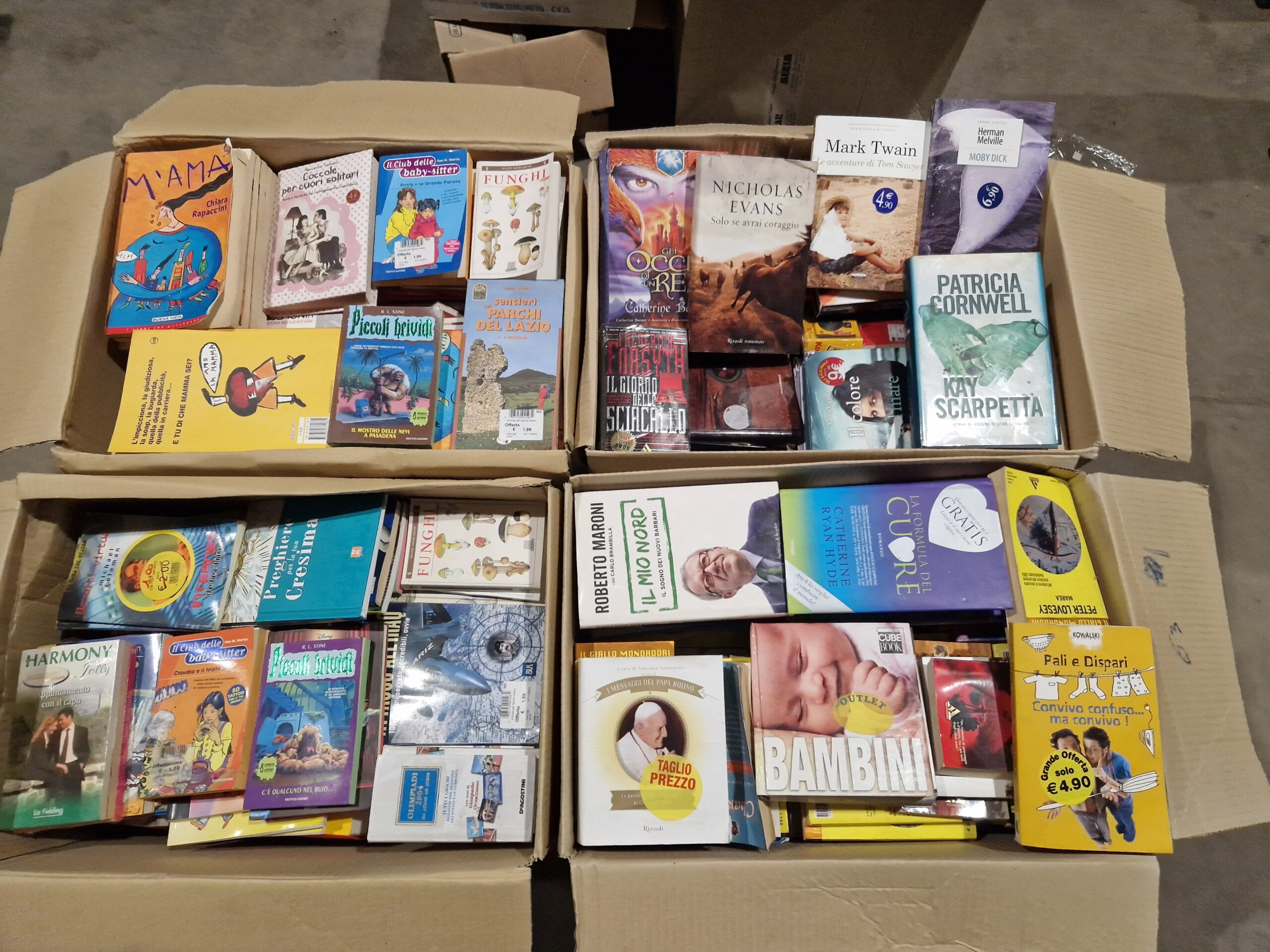3375 -- 000 (3964) LOTTO 1.100 LIBRI VARIE TIPOLOGIE E GENERI - immagine 1