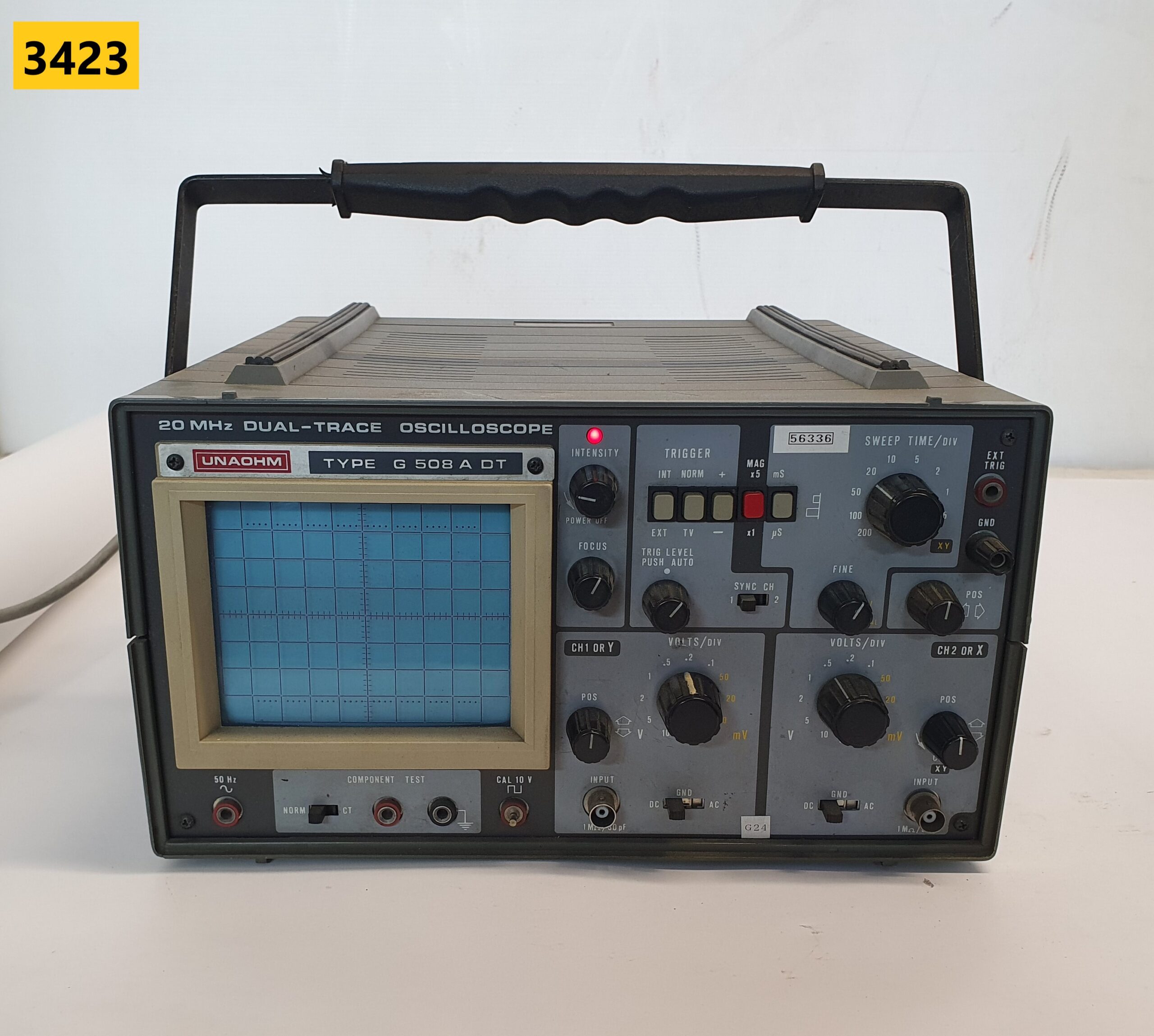 3423 -- 000 (4014) OSCILLOSCOPIO DOPPIA TRACCIA UNAOHM mod. G508ADT - immagine 1