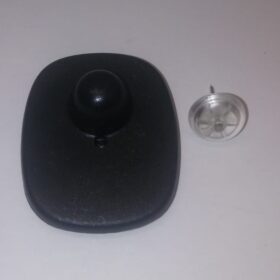 500 PLACCHE ANTITACCHEGGIO RIGIDE COLORE NERO CON CHIODINI