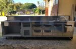 BANCONE BAR SIFA CON LAVELLO DOPPIO, FRIGO 2 SPORTELLI + 4 CASSETTI E VASCA INOX CON SCARICO - immagine 3