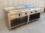 PIASTRA LISCIA CROMATA TEPPANYAKI A GAS 4 FUOCHI - CASTA - immagine 2