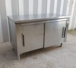 TAVOLO ARMADIATO IN ACCIAIO INOX cm 140x70x90h - ZOPPAS - immagine 2