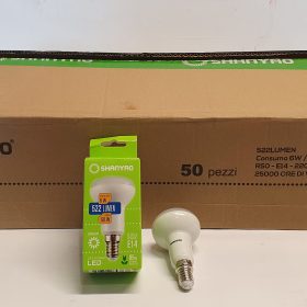 SCATOLA 50 LAMPADINE 6W E14 R50 TMP SHANYAO - 4000K