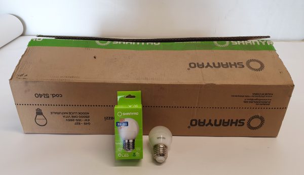 SCATOLA 50 LAMPADINE SHY LUNA 4W E27 G45 SHANYAO - 4000K