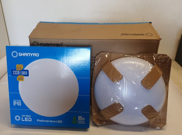 SCATOLA 6 PLAFONIERE DA SOFFITTO IP60 SHANYAO - 6400K