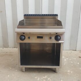 FRY TOP A GAS OFFCAR mod. 80FTG80LC CON PIASTRA CROMATA