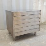 CASSETTIERA IN ACCIAIO INOX PER CONTENITORI 60x40 cm