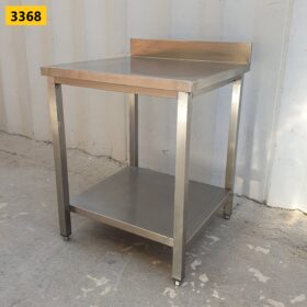 TAVOLO DA LAVORO IN ACCIAIO INOX cm 70x70x95h