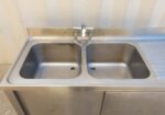 LAVELLO DOPPIA VASCA ARMADIATO CON GOCCIOLATOIO cm 160x70x108h - immagine 3
