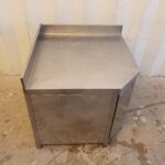 BANCO ANGOLARE IN ACCIAIO INOX cm 90x90x92h - immagine 3